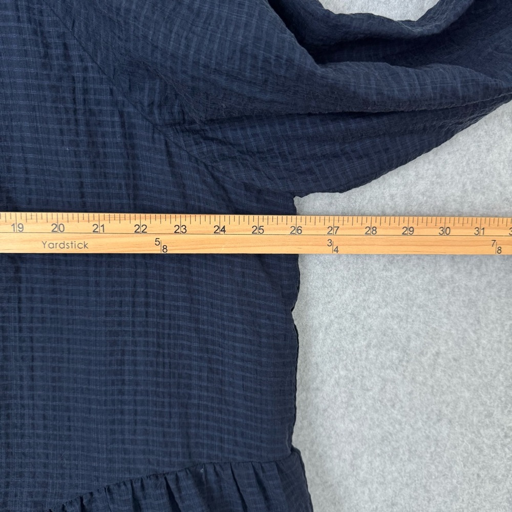 Old Navy Womens Dress Size 2X Blue Tiered Boho V Neck Long Sleeves Flowy NWT - Picture 12 of 15